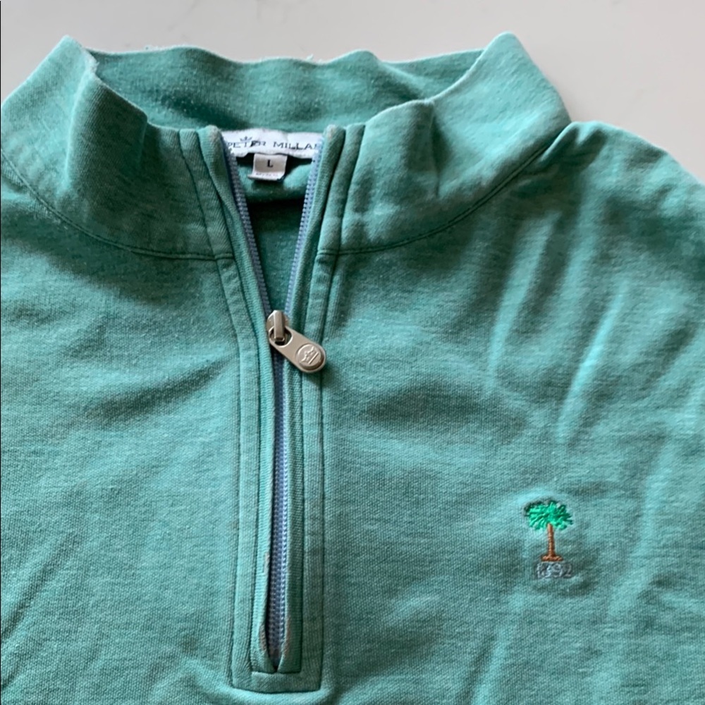 Peter Millar Teal Quarter-Zip Pullover - Palmetto Golf Club